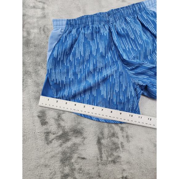 Nike Tempo Dri-Fit Printed Running Shorts Size XS Blue Gym Workout Drawstring - Picture 11 of 12